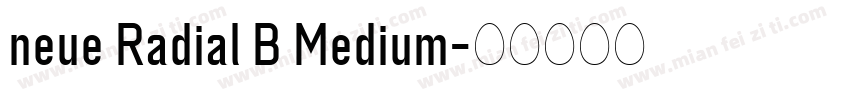neue Radial B Medium字体转换